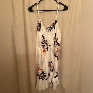 White floral dress